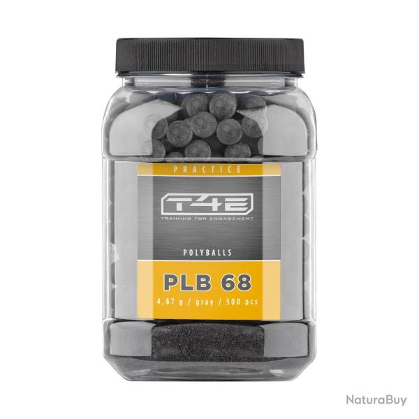 Billes pour arme de d�fense T4E Synth�tiques pour plinking - Cal. 68 x500