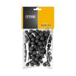 Billes pour arme de d&eacute;fense T4E Caoutchouc entrainement - Cal. 43 x100
