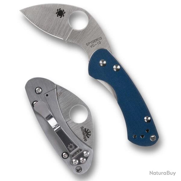 Couteau pliant Spyderco "Balance" bleu Sprint C141GPCBL Edition limit�e 2025