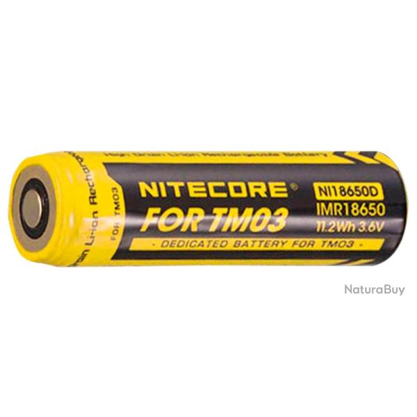 Accus Li-ion 18650 pour TM03 - Nitecore