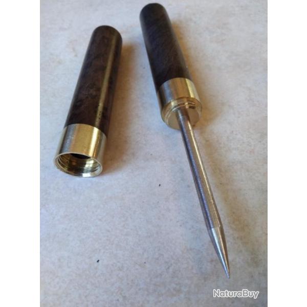 Tr�s beau pic � glace 17cm bois marron fonc�