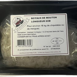 BOYAUX DE MOUTON 60M - MA CHARCUTERIE MAISON