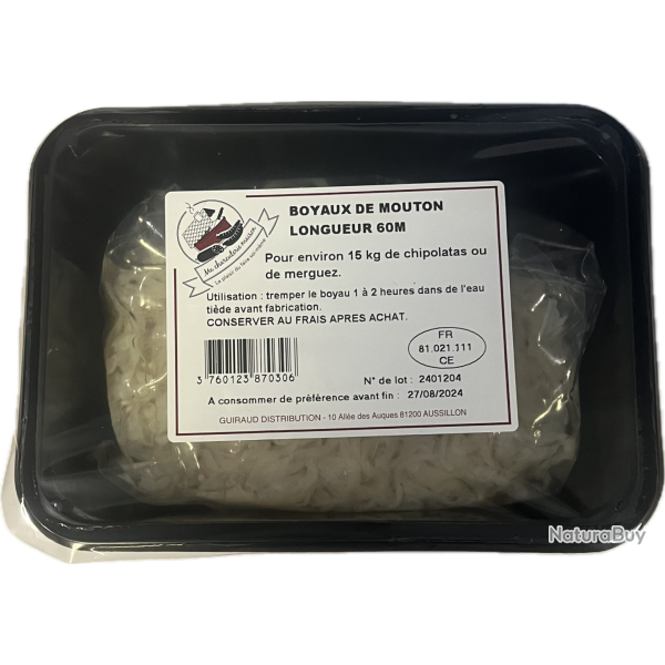 BOYAUX DE MOUTON 60M - MA CHARCUTERIE MAISON