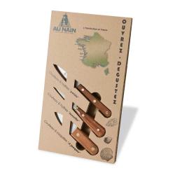 COFFRET DE 3 COUTEAUX A HUITRE - AU NAIN