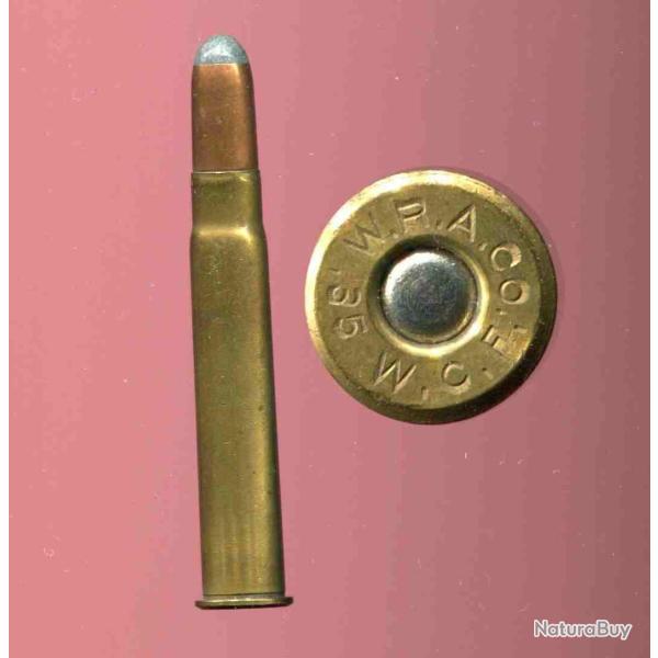 .35 WCF Winchester - ancien marquage : W.R.A.Co. 35 W.C.F. - balle cuivre �tam� pointe plomb