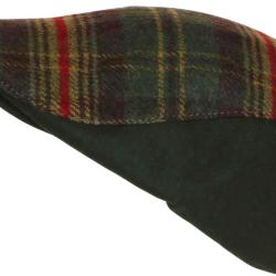 B&eacute;ret Casquette Anglaise Verte &agrave; Carreaux en Laine Chaude Hunter Taille unique Vert