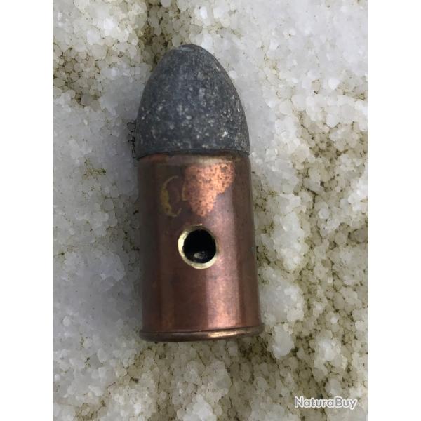 Cartouche munition 11 mm  FRANCAIS  revolver 1873 73  ww1 poilu percut� et perc�