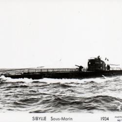 Carte postale sous-marin Sibylle 1934 -N&deg;4146