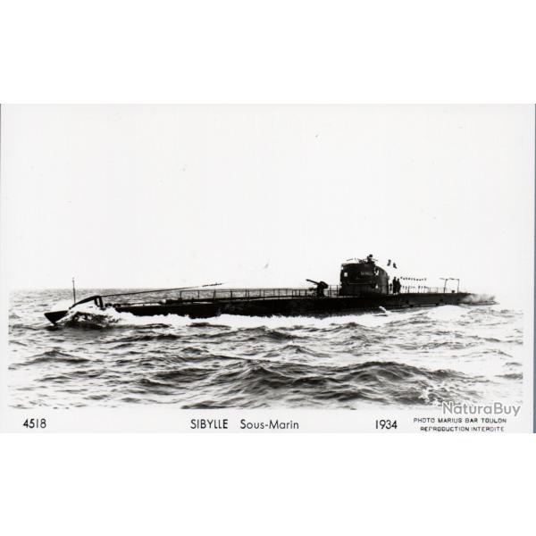 Carte postale sous-marin Sibylle 1934 -N�4146