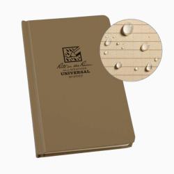 Carnet Reli&eacute; imperm&eacute;able 12x19 rigide Tan