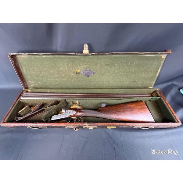 FUSIL JUXTAPOS ARMSTRONG & Co calibre 12/65 dans son coffret