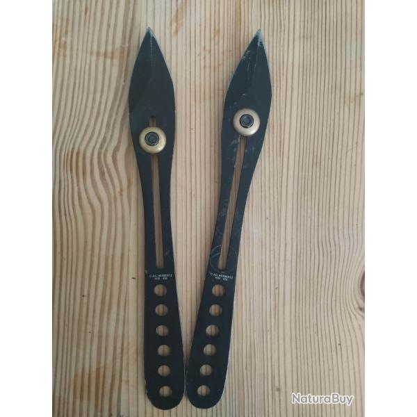 Couteaux de lancer r�glables