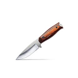 COUTEAU WILDSTEER KASTOR MANCHE PAKAWOOD COCOBOLO LAME BROSS&Eacute;E