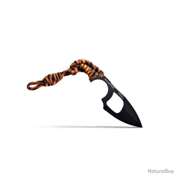 COUTEAU DE SURVIE KRILL WILDSTEER PARACORDE FLAMME LAME EVIDE
