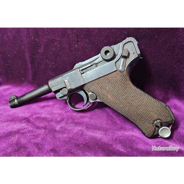 Pistolet PO8 Mauser. code 42 (1939) - Mono-matricule Catgorie B