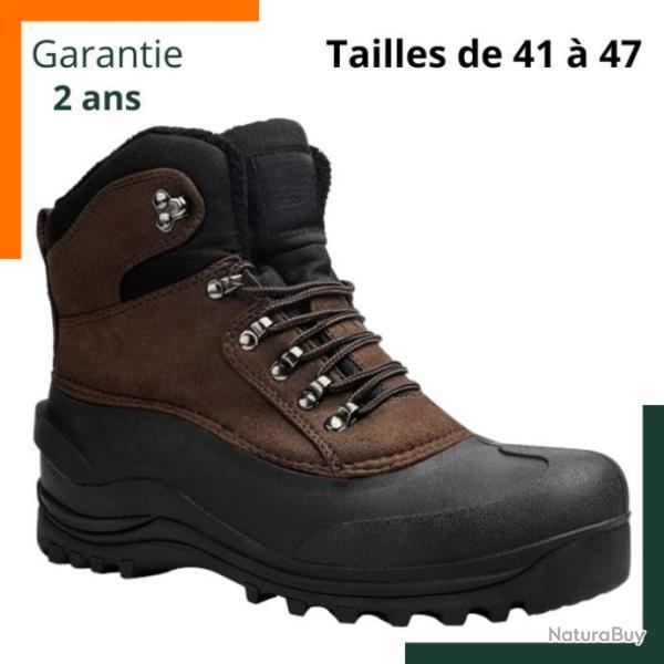 Chaussures de randonn�e 41 � 47 - Imperm�able et chaude - Confort optimal - Marron