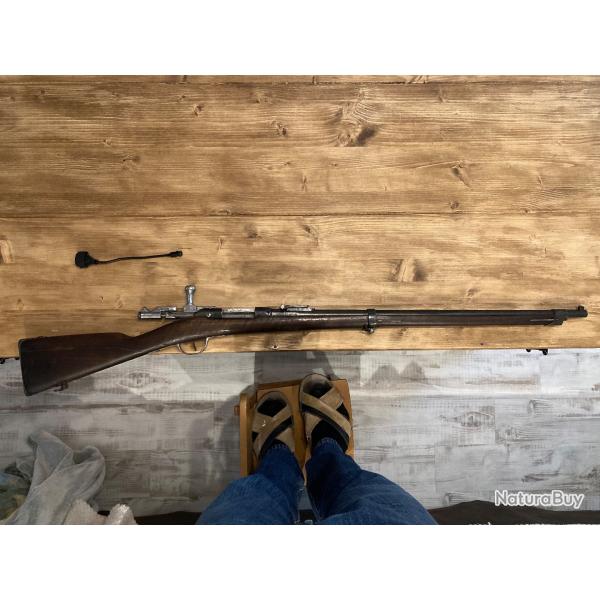 Fusil GRAS mod�le 1874 transform� en 22 lr monocoup