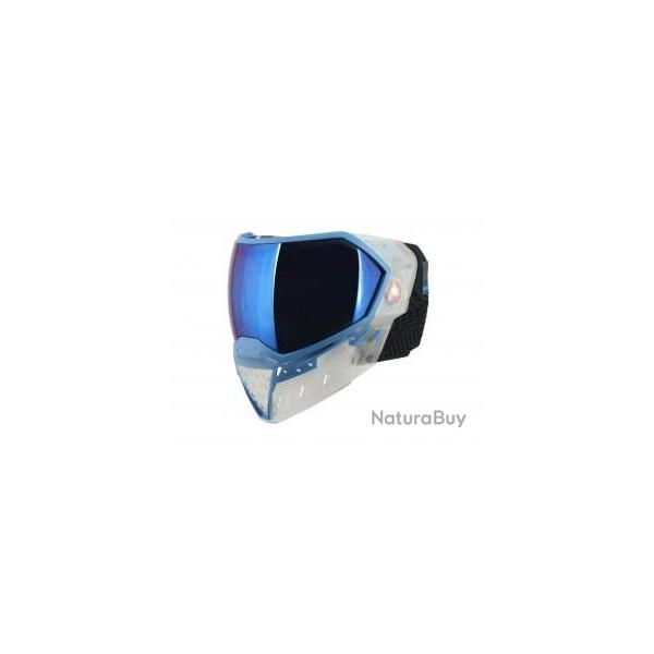EVS CRYSTAL SE CLAIR/BLEU AVEC LENTILLE MIROIR BLEUE