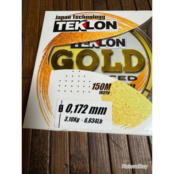 FILS NYLON TEKLON GOLD ADVANCED 150M JAPAN  0,158 mm