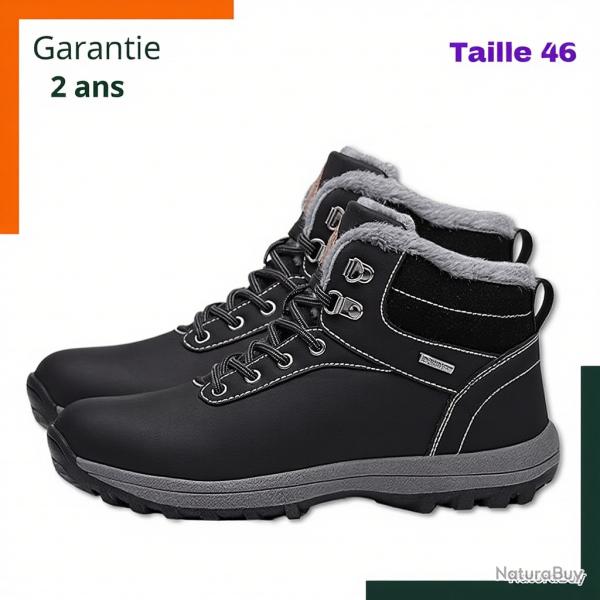 Chaussures de randonn�e taille 46 - Imperm�able - Chaude - Noir