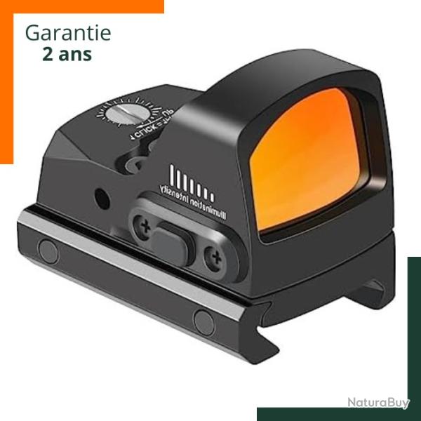 Garantie 2 ans Viseur point rouge holographique 3-4MOA - 7 niveaux de luminosit� - Autonomie 20 000h