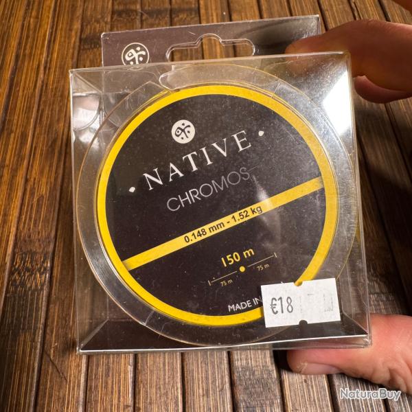 FIL P�CHE NATIVE Nylon Chromos JAPAN 150m 0,148 mm