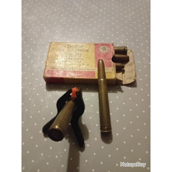 Bo�te de 5 cartouches 375 Magnum Kynoch