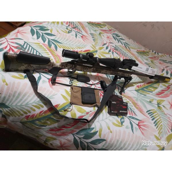 Carabine FRANCHI Horizon ,et d'un gros silencieux