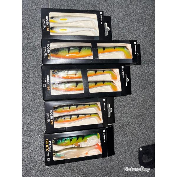 Lot leurre Shad ROGEN neufs