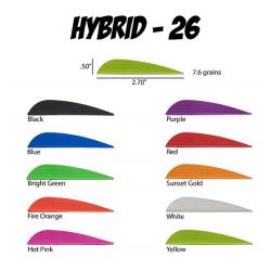 AAE - Plumes HYBRID 26 ROUGE