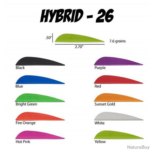 AAE - Plumes HYBRID 26 BLEU