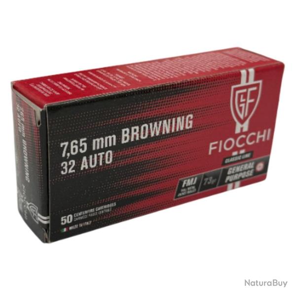 .7,65mm Browning FMJ 4,7g/73 grs (Calibre: .7,65mm Browning)