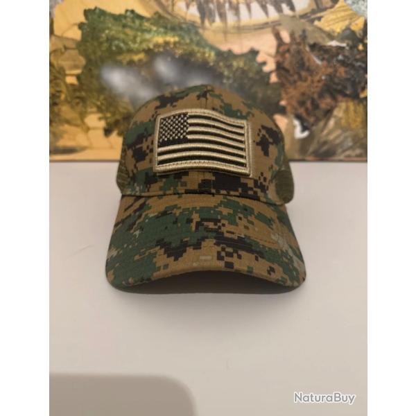 casquette camo tactique