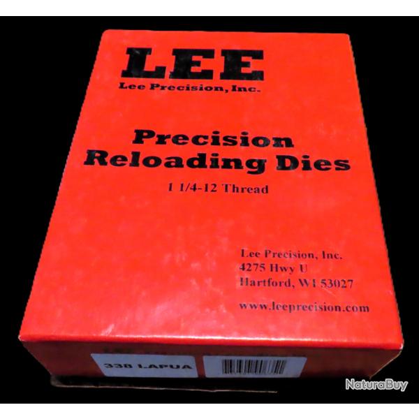 Jeu d'outil Lee calibre 338 Lapua magnum neuf