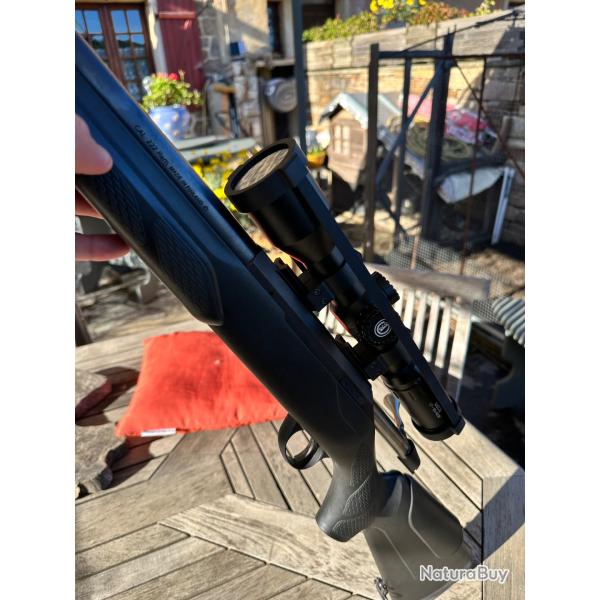 Tikka T3 Varmint Cal 222 + Lunette GECO + Bipied Caldwell