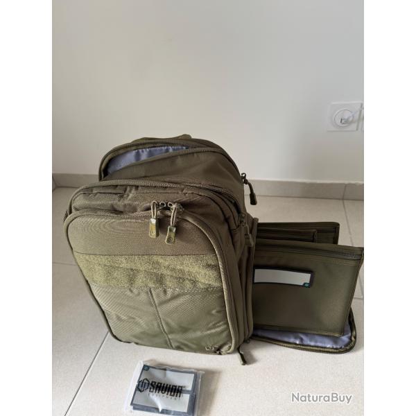 Sac � dos Savior Equipment Compact SEMA vert avec 3 pochettes pour armes de poing