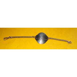 PLAQUE BRACELET MILITAIRE DE L'ARMEE FRANCAISE AVEC CHAINETTE ,NEUVE, ETAT VOIR PHOTOS . POUR TOUT R