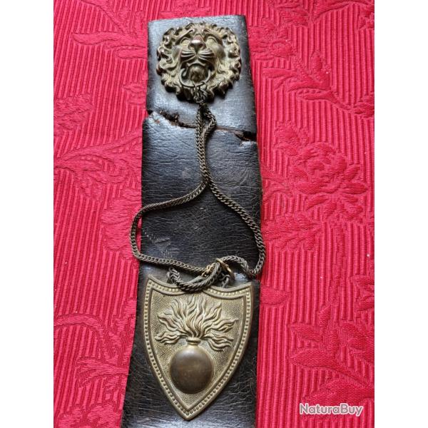 Accessoires de banderole de giberne, second empire, 3e r�publique
