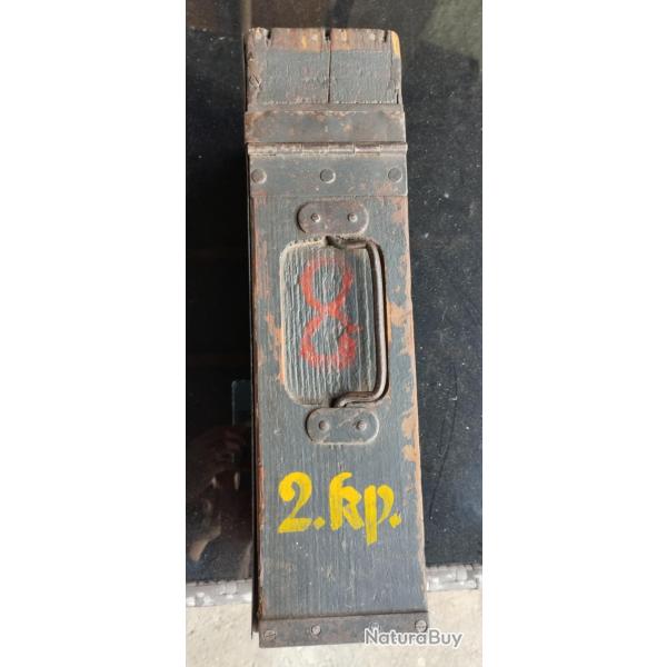 caisse bois vide mitr. Schwarzlose 07/12 autrichienne Autriche Hongrie WWI WW1