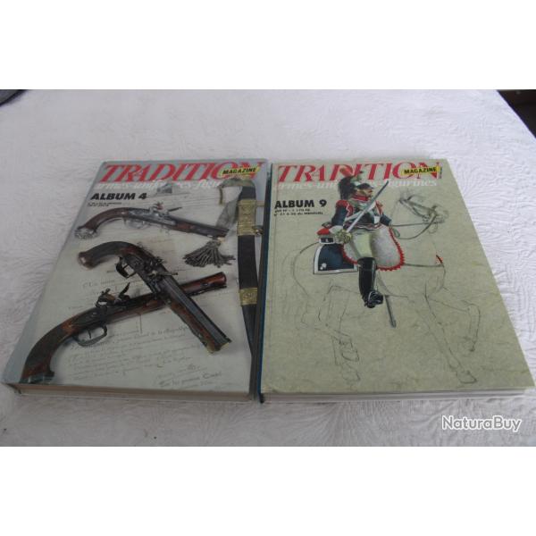 Lot 2 albums Tradition magazine armes, uniformes, figurines