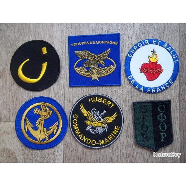 lot 6 �cussons militaires collection insignes vintage