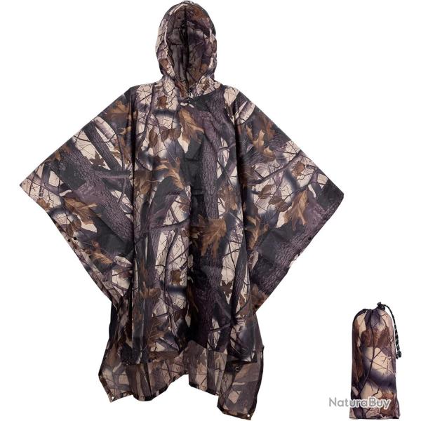 Poncho 3 en 1 - For�t - Livraison rapide