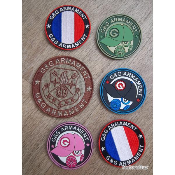 lot cussons airsoft G&G Armament insignes collection