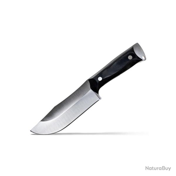 COUTEAU DE CHASSE KODIAK-H WILDSTEER MANCHE MICARTA NOIR LAME BROSS�E