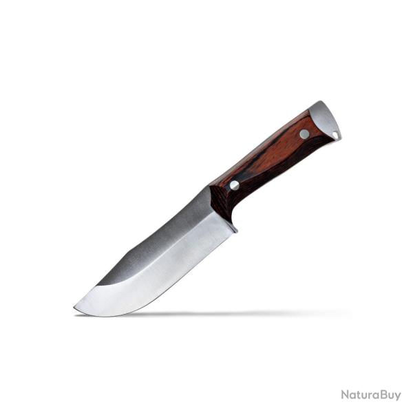 COUTEAU DE CHASSE KODIAK-H WILDSTEER MANCHE MICARTA NOIR LAME BROSS�E