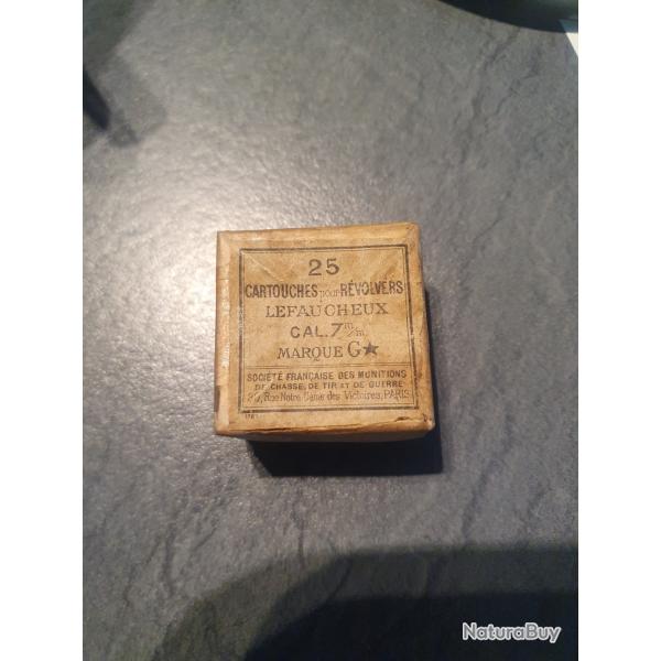 25 cartouches lefaucheux cal 7mm