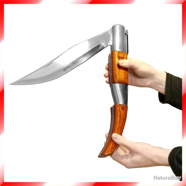 NAVAJA SUPER G�ANTE (couteau / �p�e pliante) fonctionnelle - Lame de 36 cm