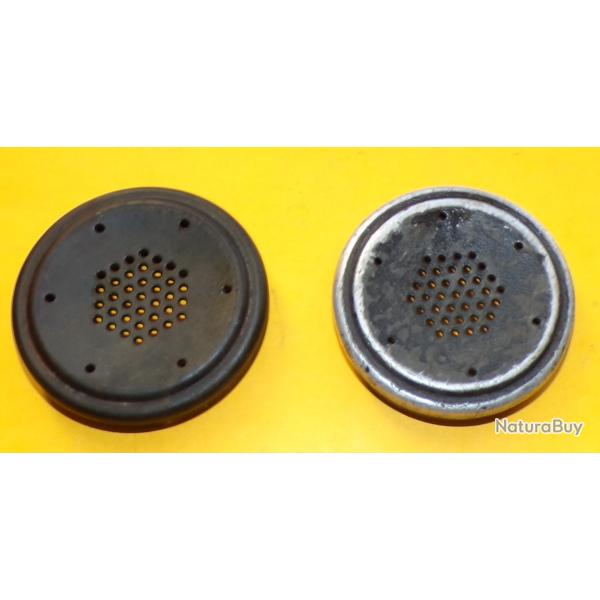 ARMEE AMERICAINE U.S :BC 611 LOT ABIME DE 2 ECOUTEURS EN METAL ,   ETAT VOIR PHOTOS . POUR TOUT RENS