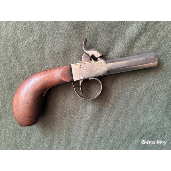PISTOLET DE POCHE A PERCUSSION A COFFRE 03