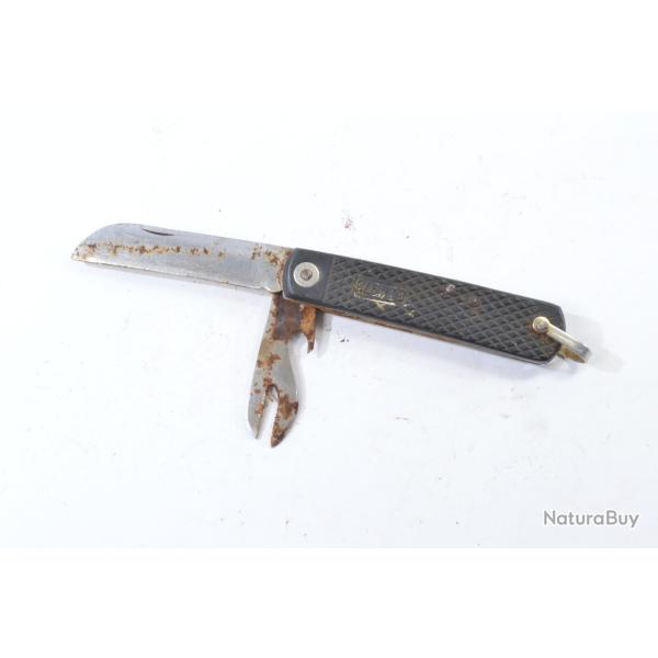 Couteau de poche militaire Arm�e Grec Gr�ce 1973. Surplus parachutiste. Mauvais �tat